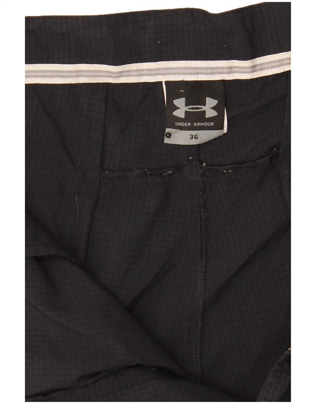 Under Armour muške kargo kratke hlače W36 veliki crni karirani