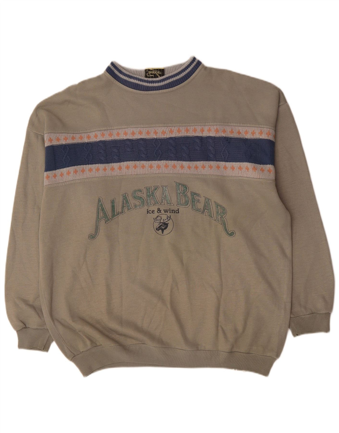 Vintage muška majica s grafičkim motivima XL, siva akrilna boja