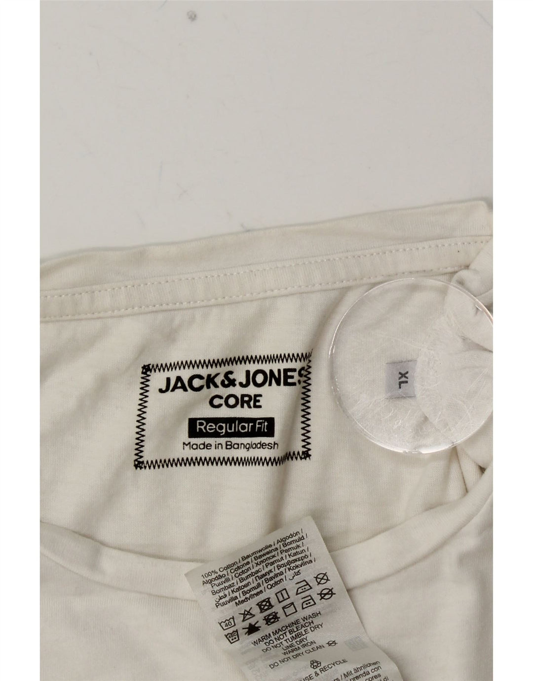 JACK & JONES Muška majica kratkih rukava regularnog kroja XL, bijeli pamuk