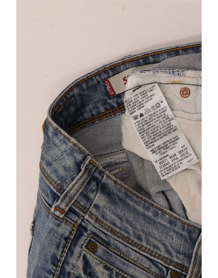 Levi's ženske 571 uske traperice W28 L34 plavi pamuk