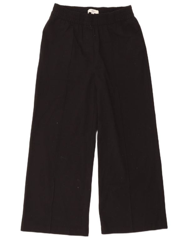 Marks & Spencer ženske kratke hlače širokih nogavica UK 10 male W30 L25 crne