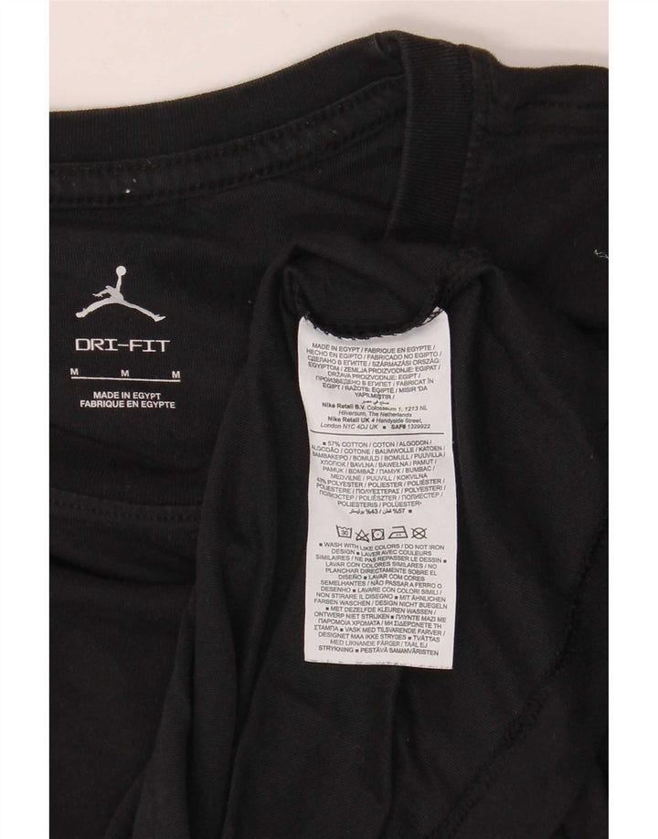 Jordan muška Dri Fit majica kratkih rukava srednji crni pamuk
