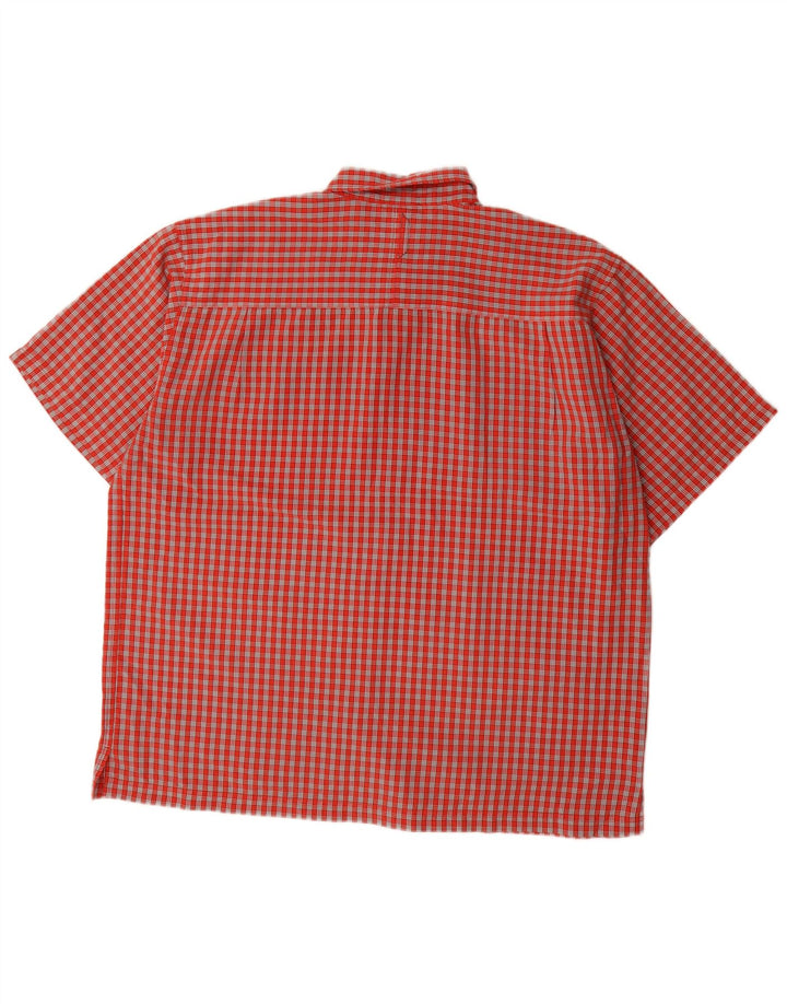 The North Face muška majica kratkih rukava XL crveni karirani modal