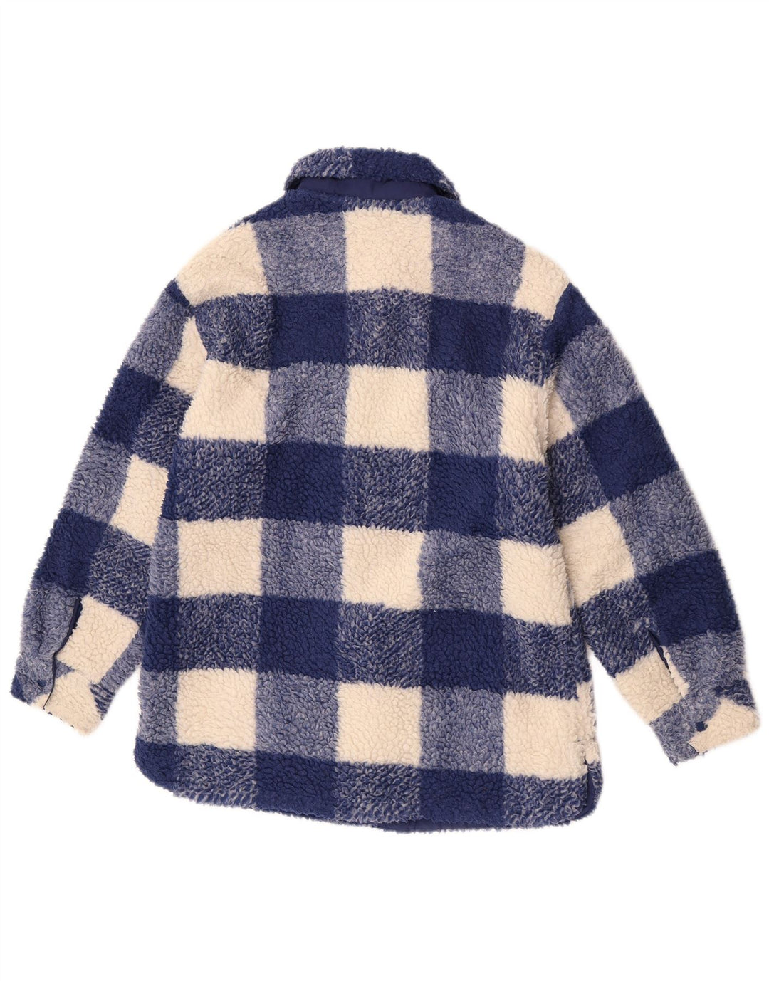 Zara jakna od flisa za djevojčice 13-14 godina od plavog gingham poliestera