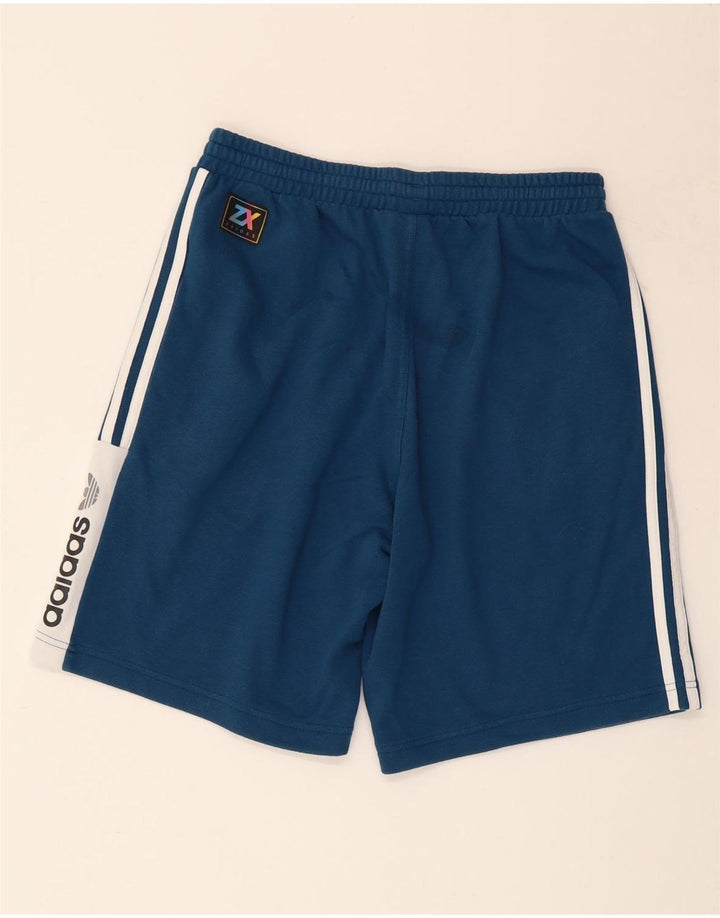 ADIDAS Mens Graphic Sport Shorts Medium  Blue Cotton
