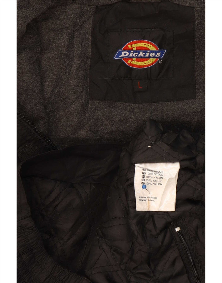 Dickies muška bomber jakna s kapuljačom s grafičkim motivima UK 40 veliki crni najlon