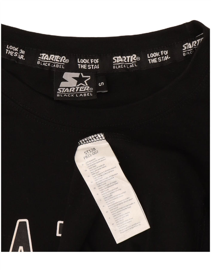 STARTER Muška majica kratkih rukava s grafičkim motivima, mali crni pamuk u blokovima boja