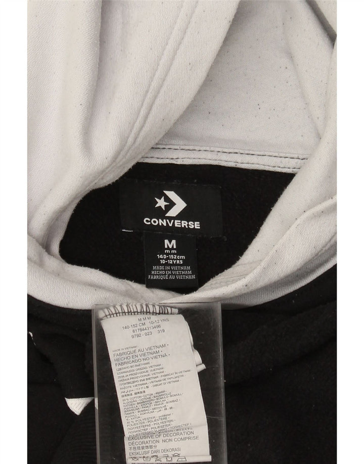 Converse Boys Graphic Hoodie Džemper 10-11 godina srednje crne boje