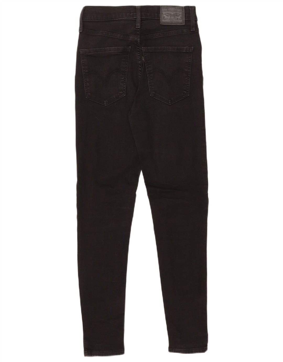 LEVI'S Ženske Mile High Super Skinny traperice W25 L28 crni pamuk