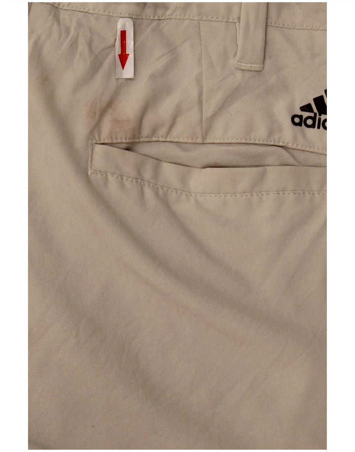 Adidas muške ravne chino hlače W30 L32 bež poliester