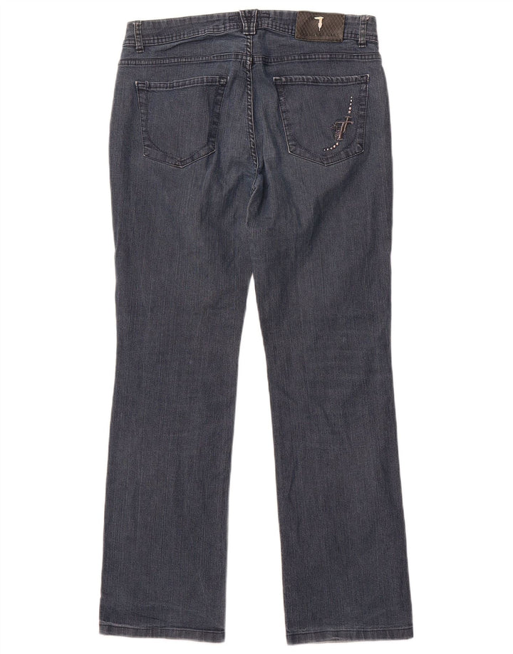 Trussardi ženske ravne traperice W31 L30 plavi pamuk