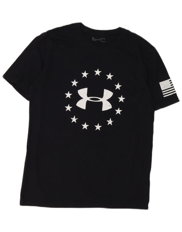 UNDER ARMOUR Muška majica kratkih rukava Heat Gear Graphic T-Shirt, srednji crni pamuk