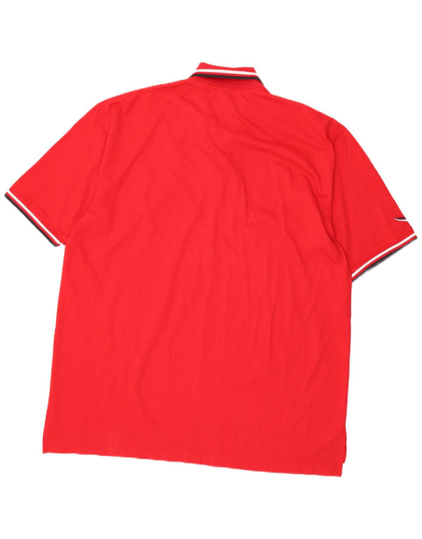 Trigema muška polo majica standardnog kroja 3XL crvena pamučna sportska