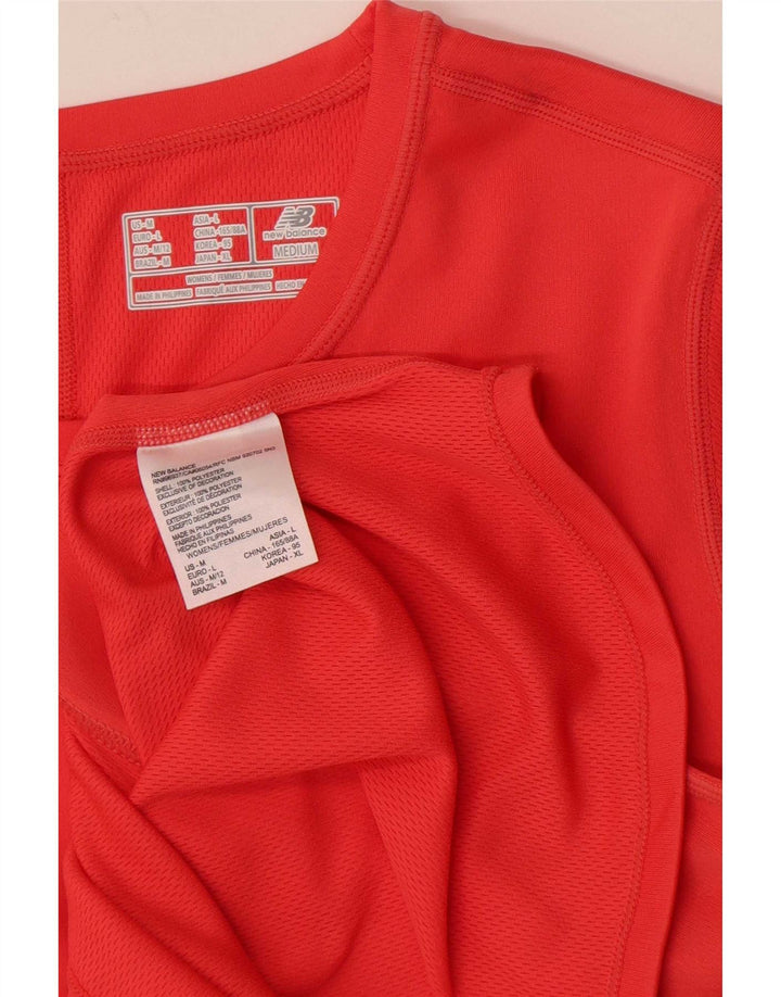 New Balance ženska majica kratkih rukava UK 14 veliki crveni poliester