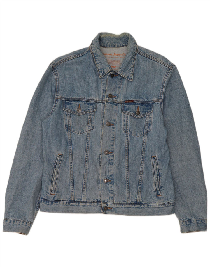 Carrera muška traper jakna UK 40 Large Blue Cotton