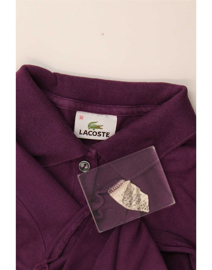 Lacoste ženska polo majica veličine 36 Mala ljubičasta pamuk