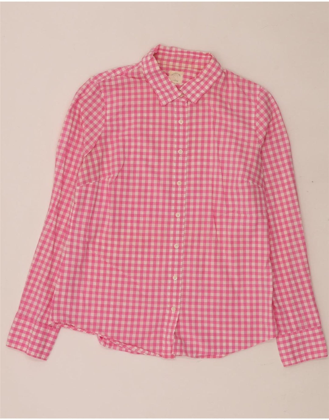 J. CREW Ženska košulja UK 14 srednje ružičasta gingham
