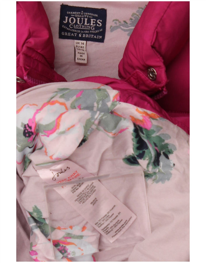 Joules ženska jakna s podstavom UK 14 velika ružičasta poliester