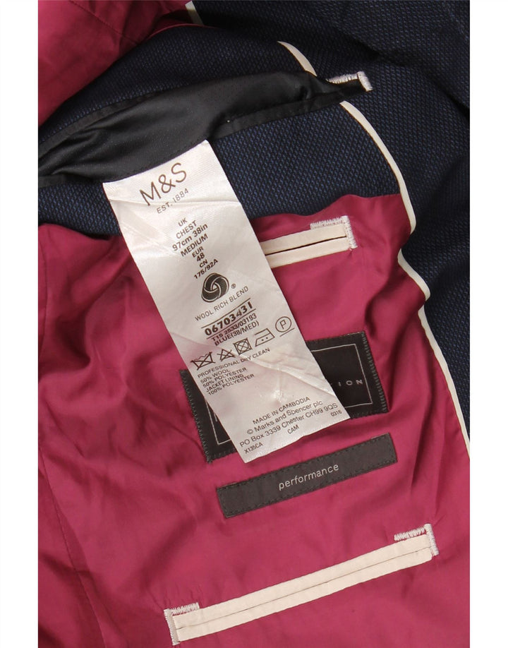Marks & Spencer muška jakna sa 2 gumba UK 38 srednje tamnoplava vuna