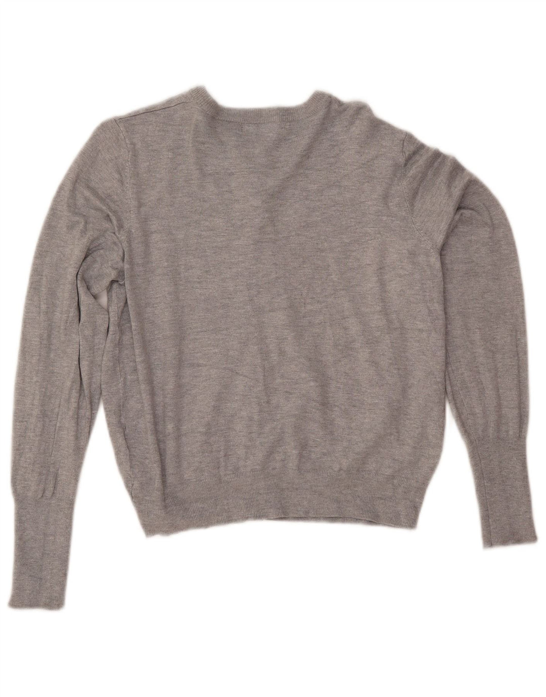 MARKS & SPENCER Ženski kratki kardigan pulover UK 14 Srednje siva viskoza