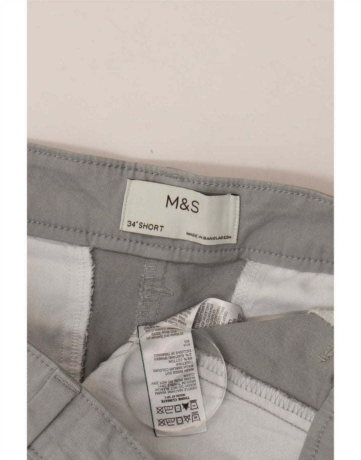 Marks & Spencer muške chino kratke hlače W34 veliki sivi pamuk