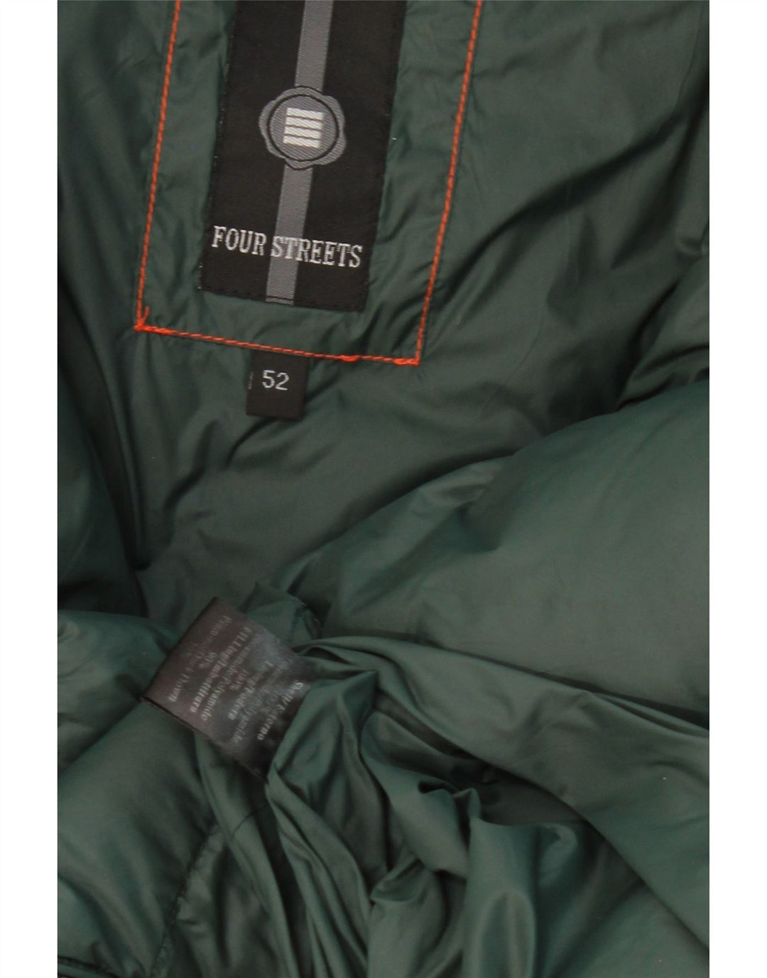 VINTAGE Womens Padded Coat IT 52 2XL Green Polyamide Vintage Vintage and Second-Hand Vintage from Messina Hembry 