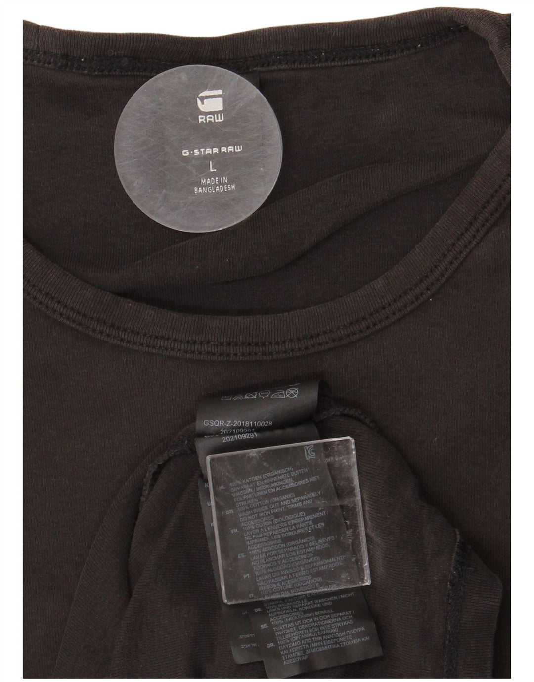 G-STAR Muška majica kratkih rukava Veliki crni pamuk