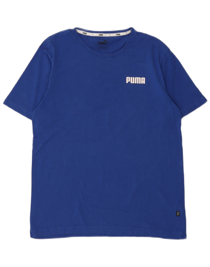 Puma muška majica srednje plavi pamuk
