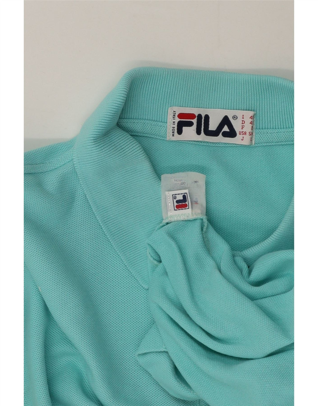 Fila muška polo majica IT 48 Srednji tirkizni pamuk