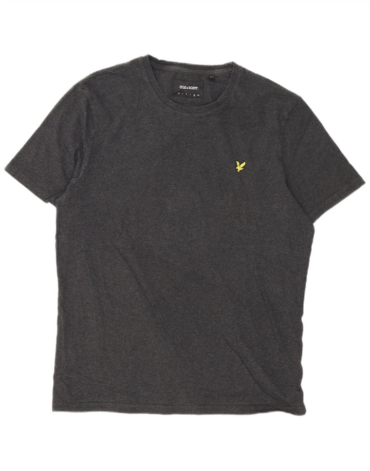 Lyle & Scott muška majica kratkih rukava XL sivi pamuk