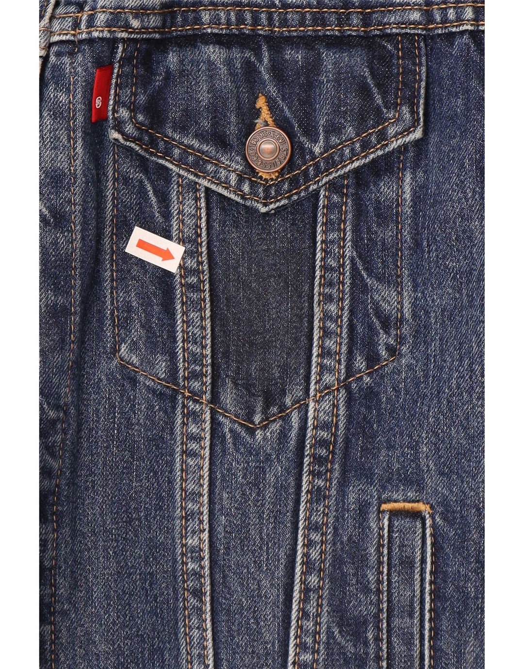 Levi's ženska traper jakna UK 14 srednje plavi pamuk