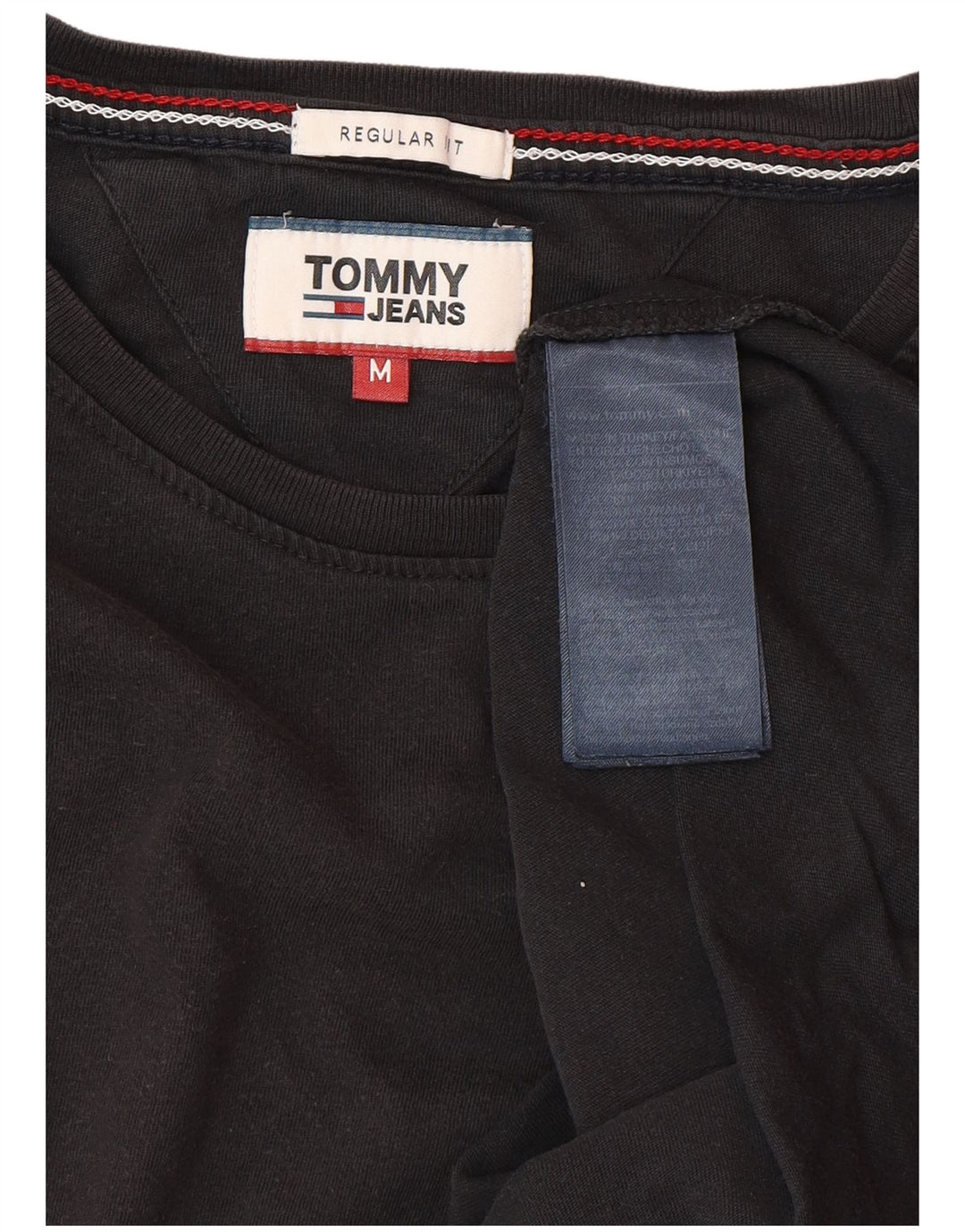TOMMY HILFIGER Muška majica kratkih rukava standardnog kroja, srednji crni pamuk