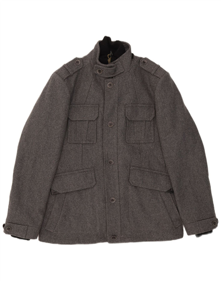 Esprit muška vojna jakna UK 42 XL siva vuna