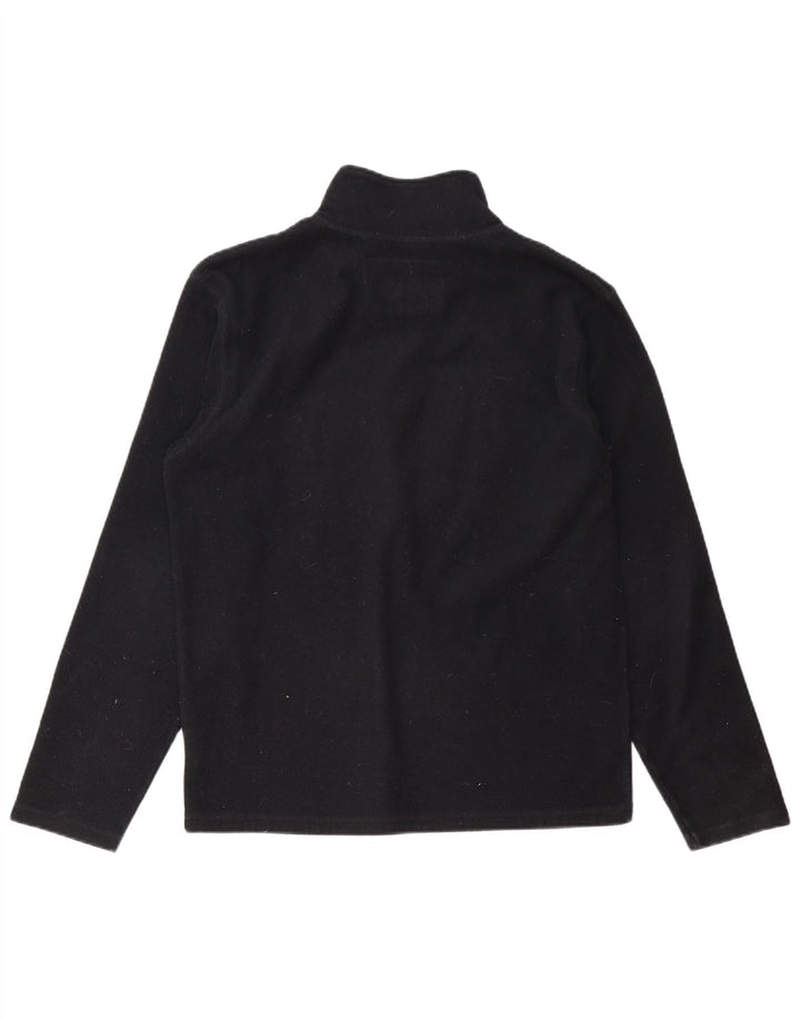 BILLABONG muški džemper od flisa s grafičkim zatvaračem i izrezom, mali crni poliester