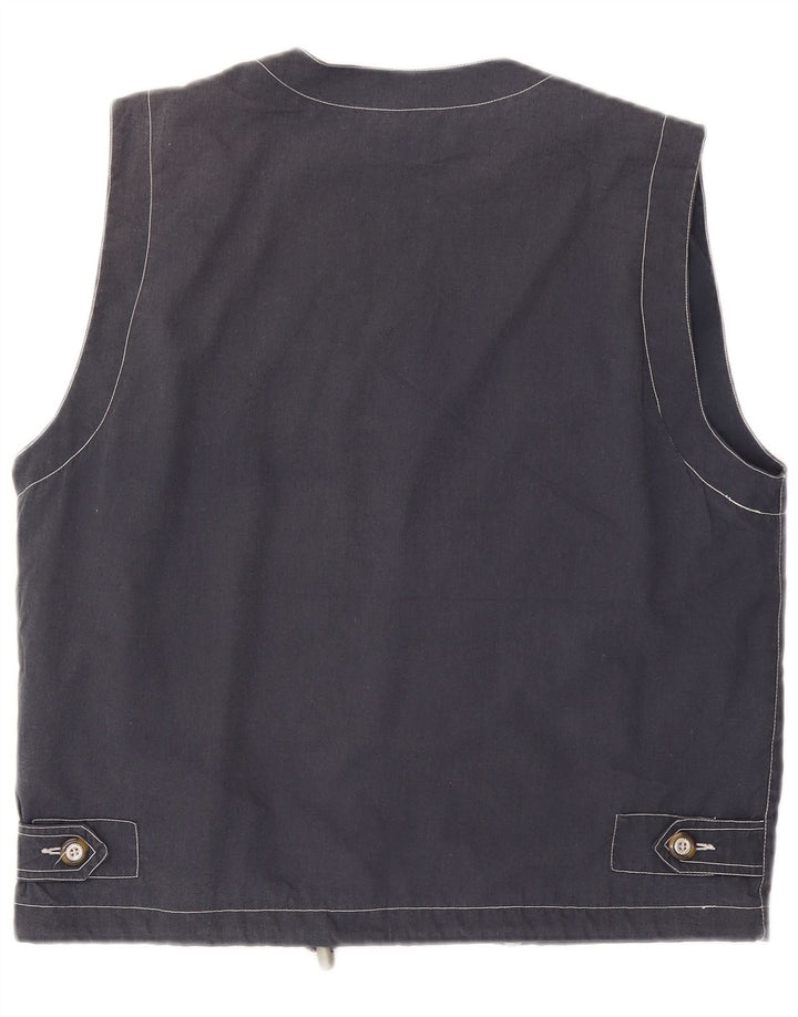 Brugi Mens Utility Gilet UK 40 Large Navy Blue Poliester
