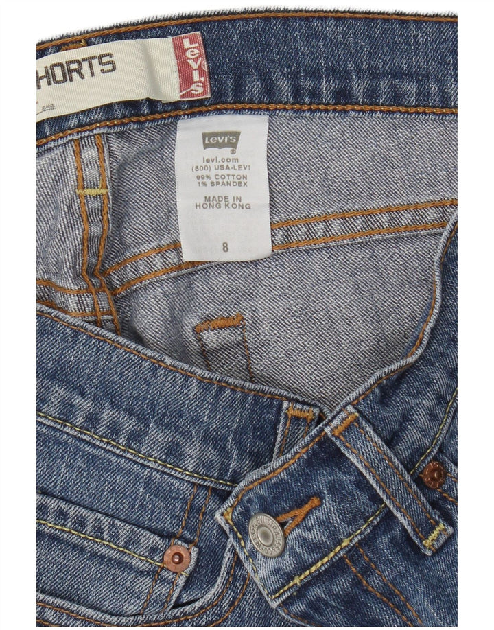 Levi's ženske 515 traper kratke hlače US 8 srednje W30 plavi pamuk