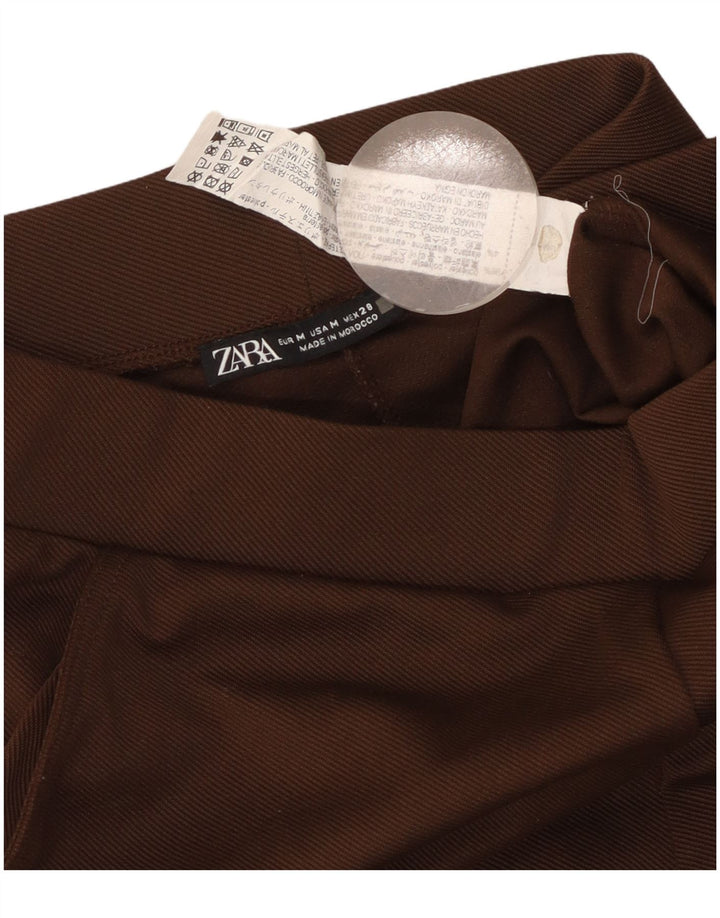 Ženska trenirka Zara Joggers UK 14 srednje smeđi poliester