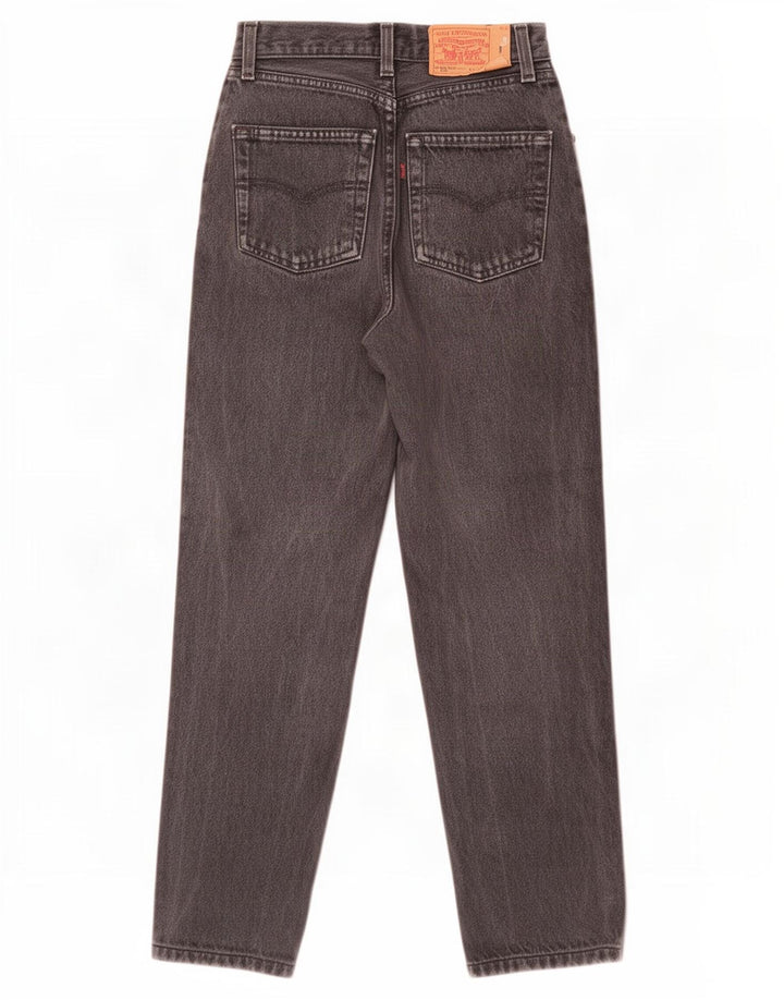 Levi's ženske 901 ravne ravne traperice W28 L27 sivi pamuk