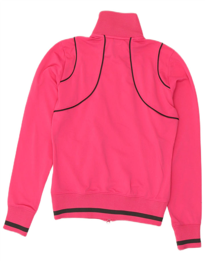 Nike ženska gornja jakna za trenirku UK 8/10 mala ružičasta poliester u boji