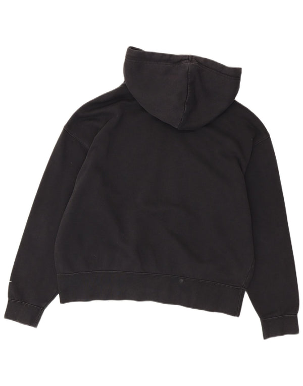 NIKE muška majica s kapuljačom s kapuljačom srednje veličine, crni pamuk