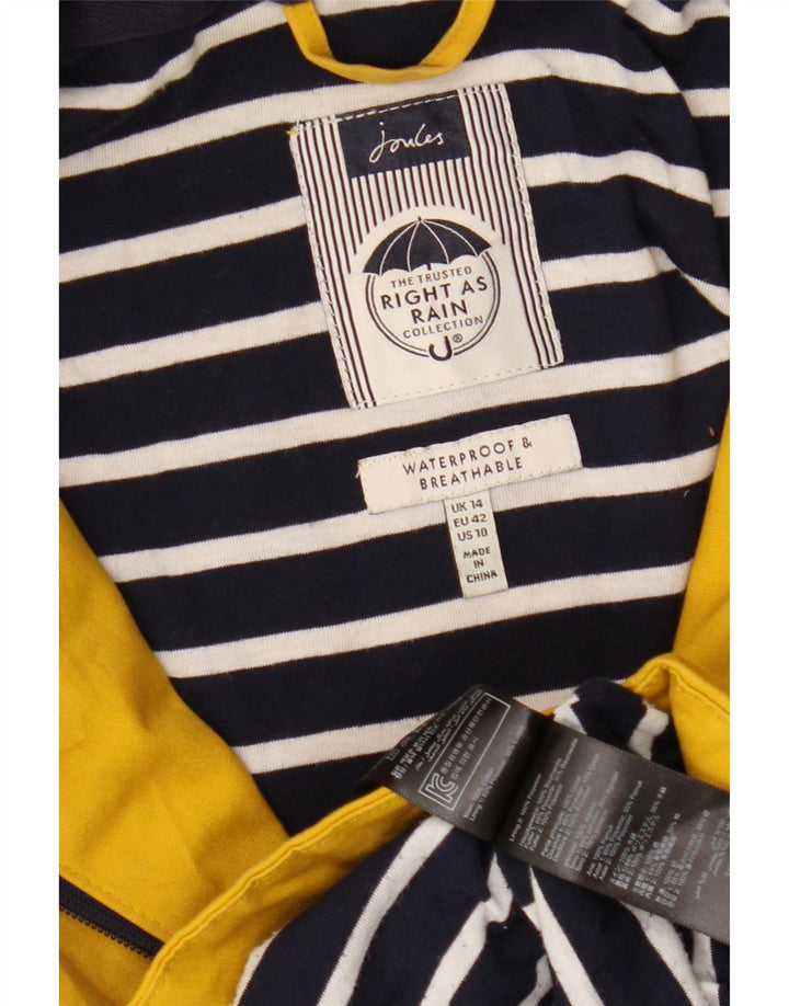 JOULES Ženska kabanica s kapuljačom UK 14 Veliki žuti poliester