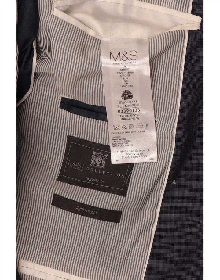 MARKS & SPENCER Muška jakna s 2 gumba UK 40 srednje tamnoplava