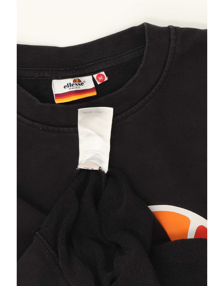 Ellesse muška trenirka s grafičkim motivima Heritage Srednji crni pamuk