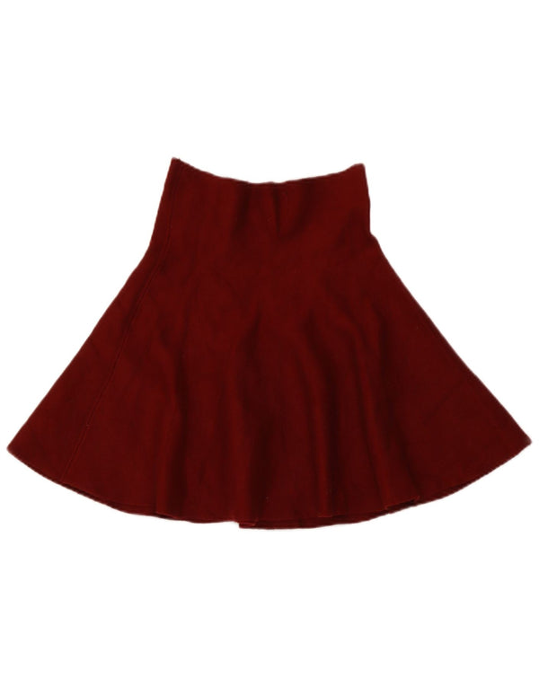 Zara ženska pletena lepršava suknja mala W26 bordo