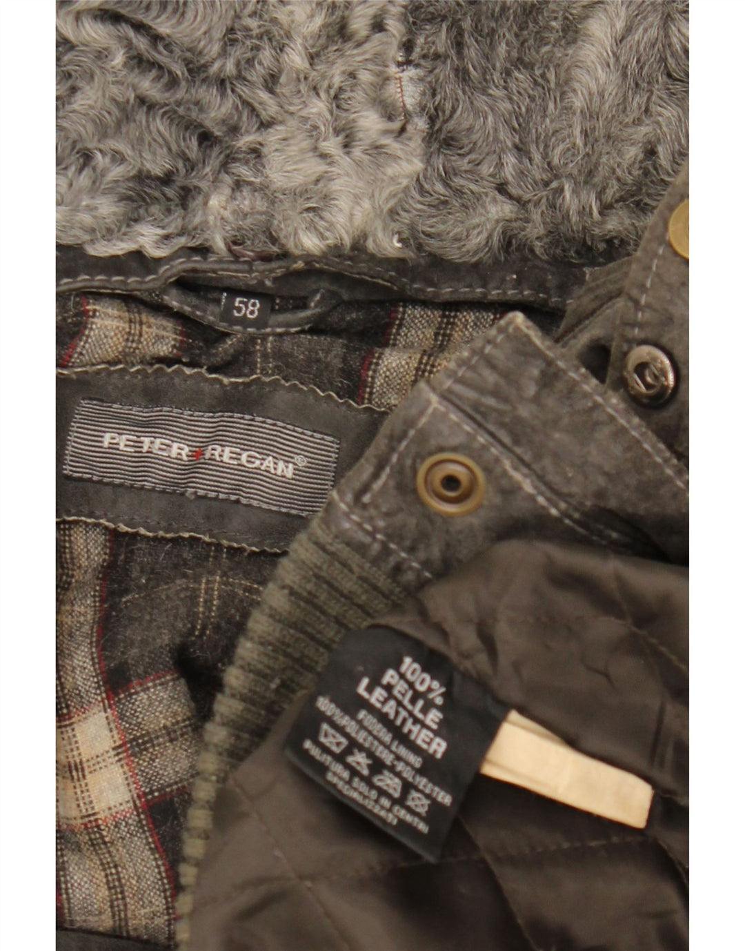 VINTAGE muška bomber jakna od antilopa UK 42 XL siva koža