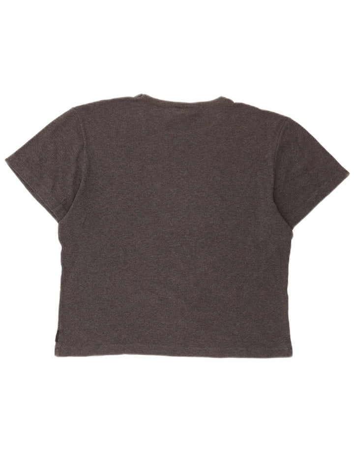 CALVIN KLEIN Ženska prevelika majica kratkih rukava UK 14 srednje sivi pamuk