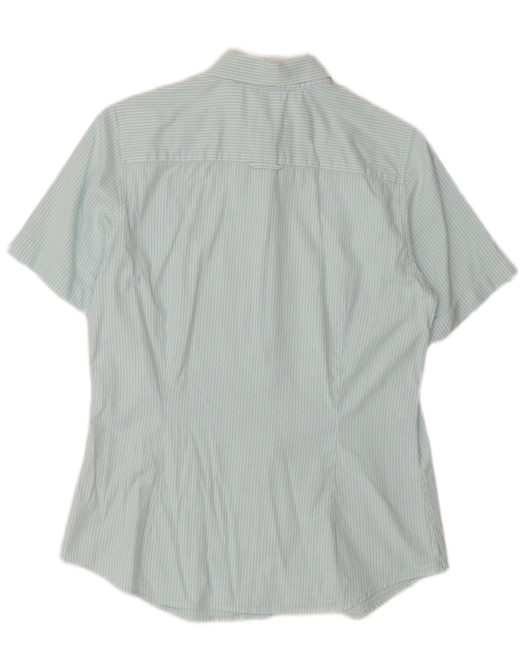 GANT ženska košulja kratkih rukava UK 12 pamuk srednje plave pruge