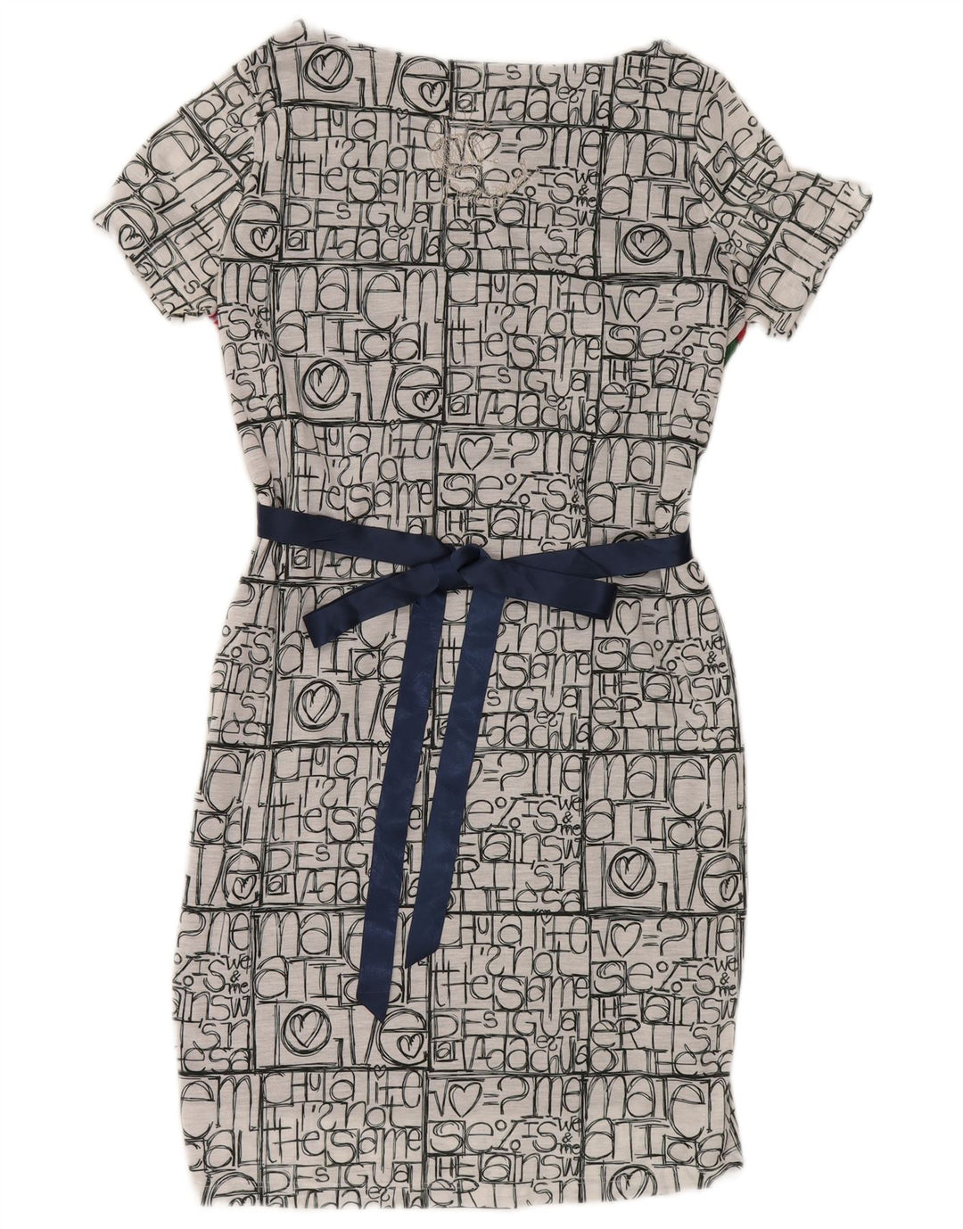Desigual Ženska Graphic Basic Dress UK 14 Veliki raznobojni poliester