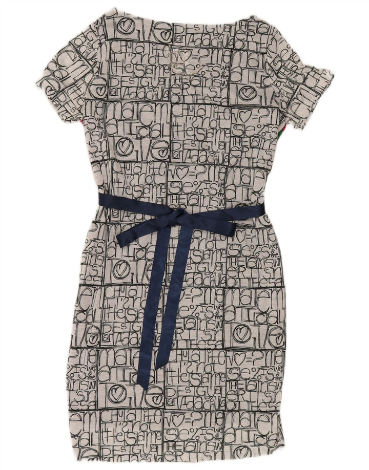Desigual Ženska Graphic Basic Dress UK 14 Veliki raznobojni poliester
