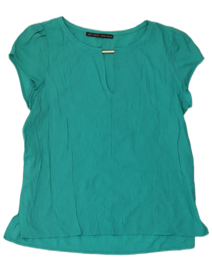 Top ženske bluze Zara UK 18 XL Tirkizna